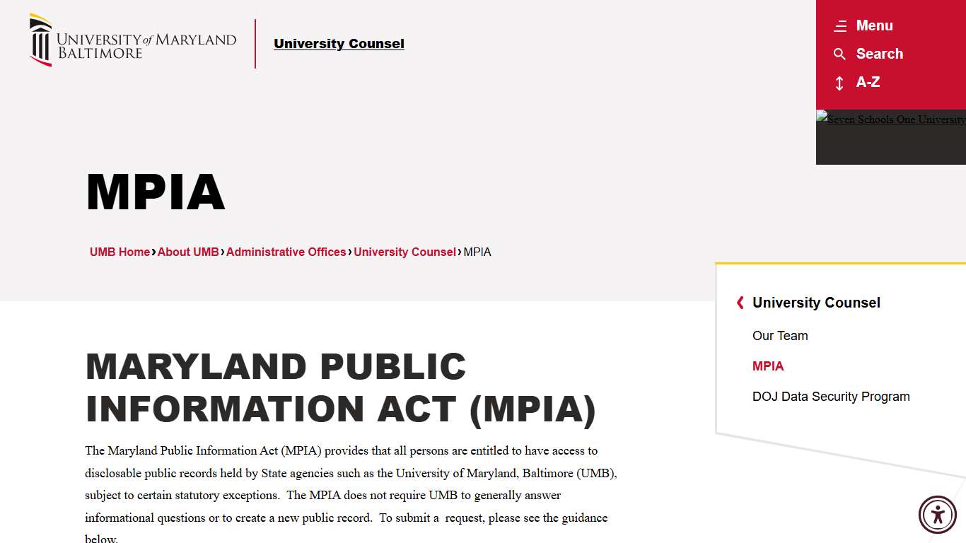 MPIA - University Counsel